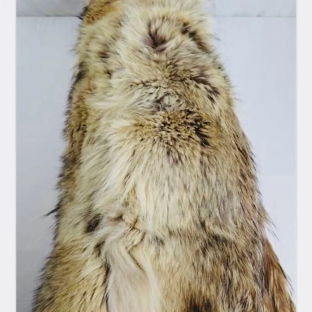 Rare Claude Gilbert Fur & Woven Wool Coat - Picture 5 of 8